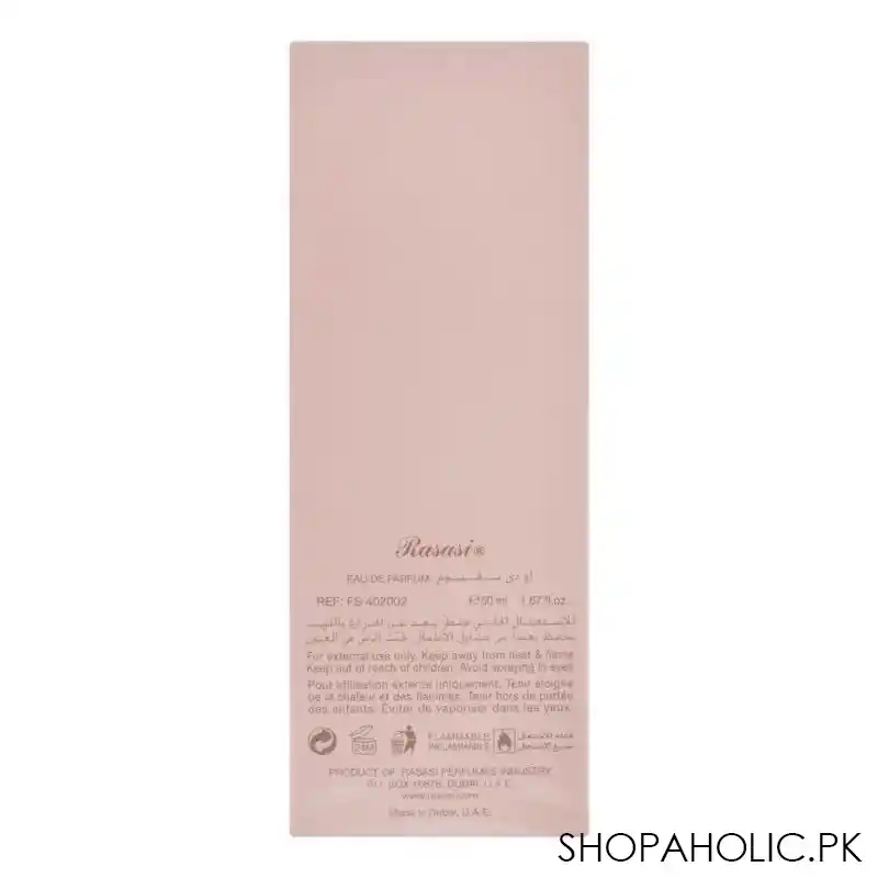 rasasi fattan pour femme eau de parfum, fragrance for women, 50ml image3