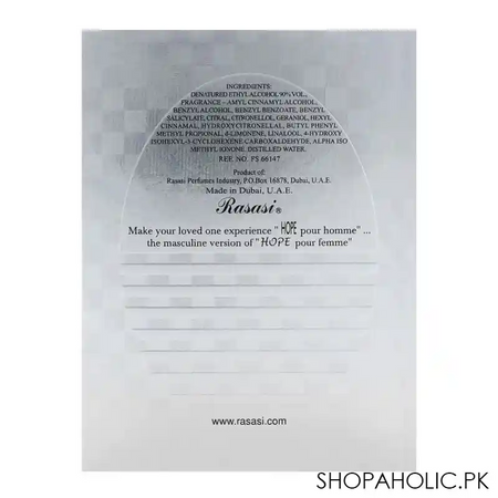 rasasi hope silver women perfume 50ml image3