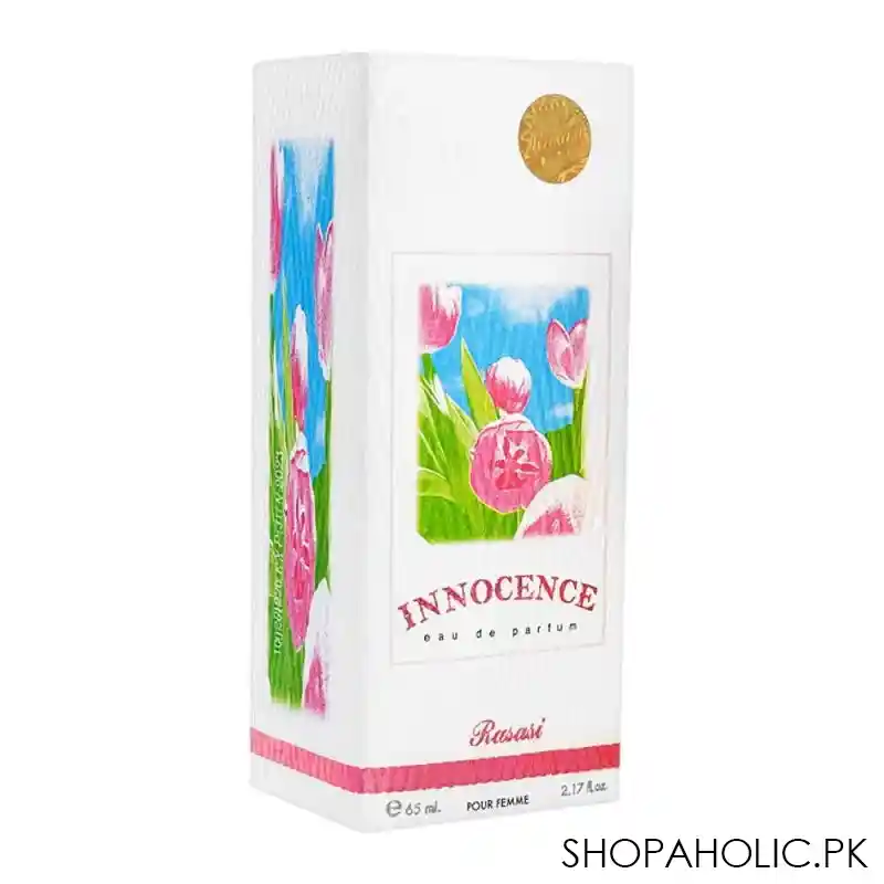rasasi innocence eau de parfum, fragrance for women, 65ml image2