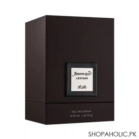 rasasi junoon leather pour homme eau de parfum, fragrance for men, 50ml image2