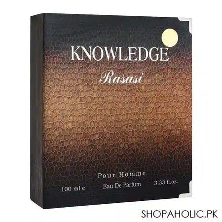 Rasasi Knowledge Pour Homme, Eau De Parfum, Fragrance For Men, 100ml - Image 3