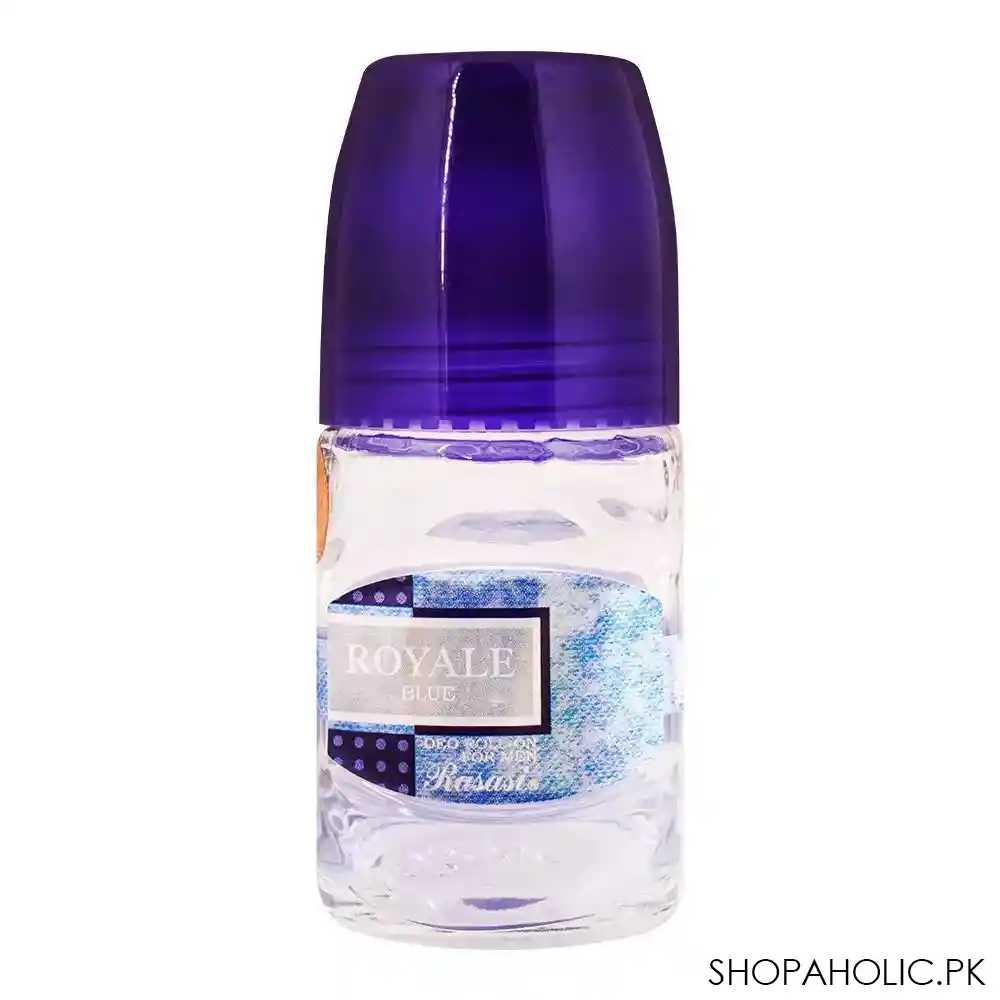 rasasi royale blue deo roll on for men, 50ml main image