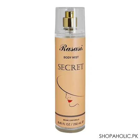 rasasi secret body mist, for women, 250ml main image