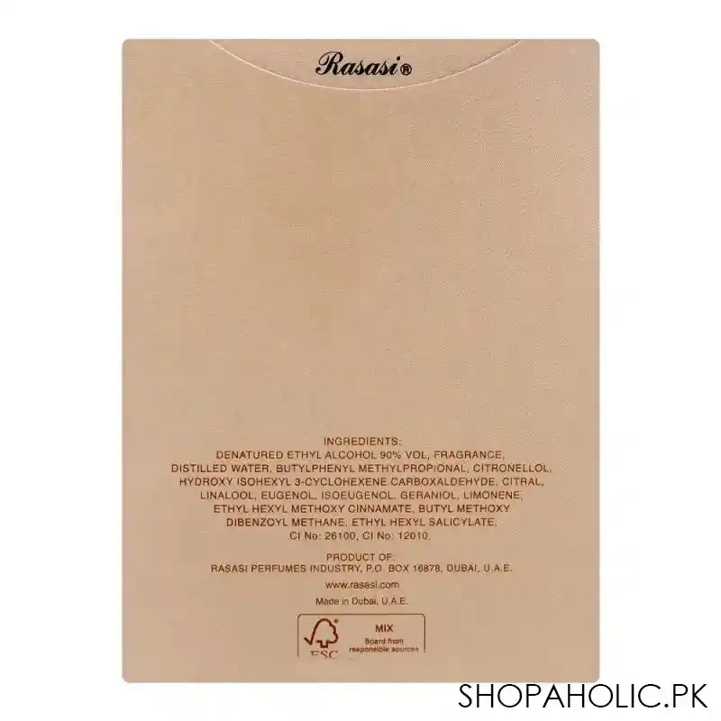rasasi shuhrah eau de parfum, fragrance for women, 90ml image2
