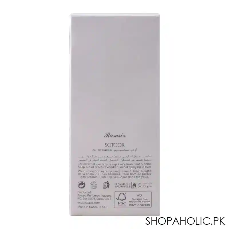 rasasi sotoor raa eau de parfum, men & women, 100ml image3