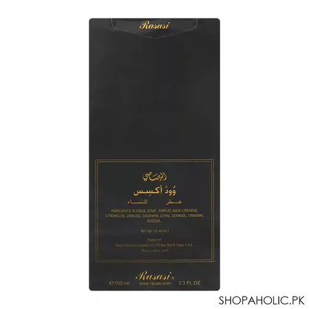 rasasi wood excess pour femme eau de parfum, for women, 100ml image3