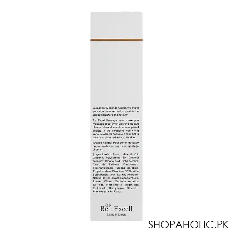 Re: Excell Face Bath & Body Cucumber Massage Cream, 200ml - Image 3