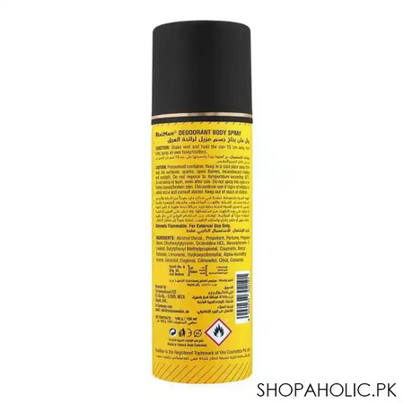 realman fresh spirit deodorant body spray, 150ml image2