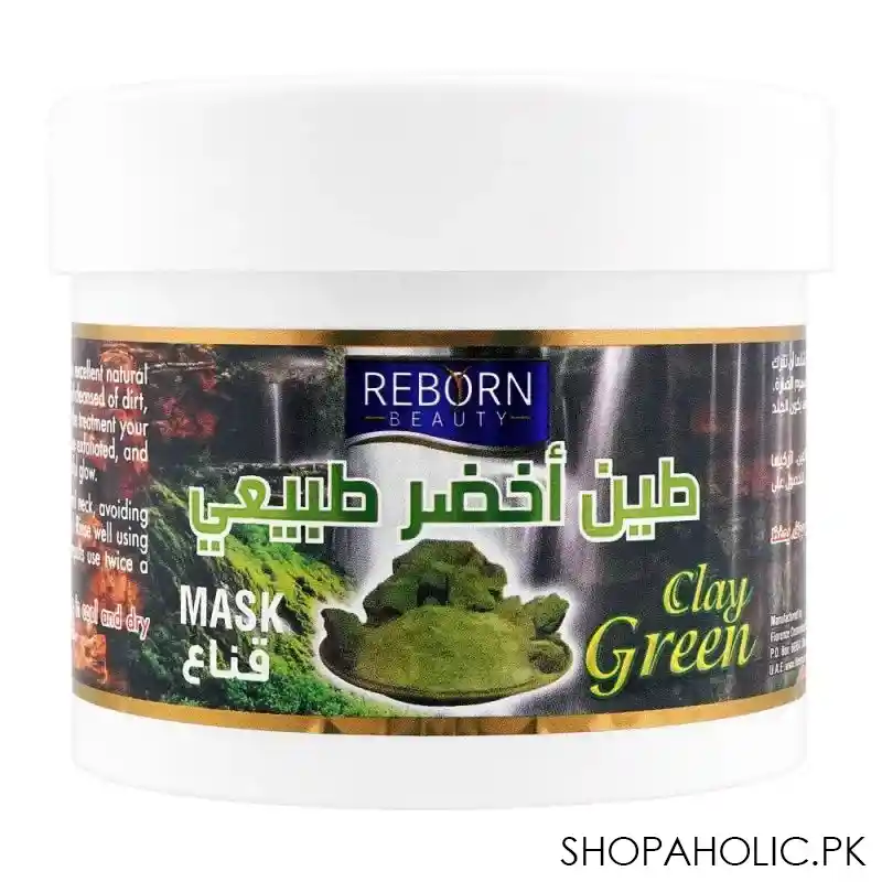 reborn beauty green clay mask, 500ml main image