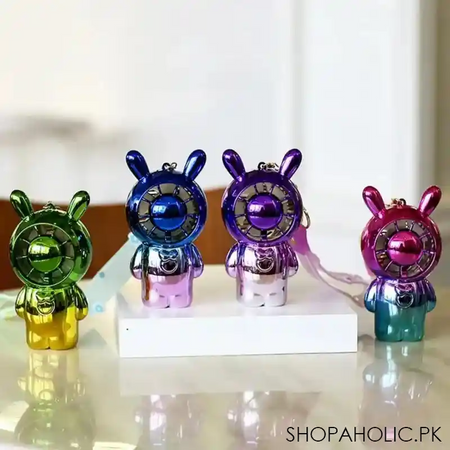 rechargable mini cartoon keychain fan main image