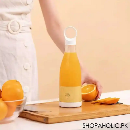 rechargeable 6 blade fresh juice bottle blender image4