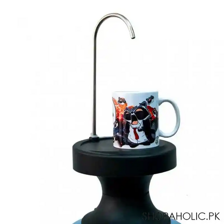 rechargeable automatic water pump bottle dispenser with base image3