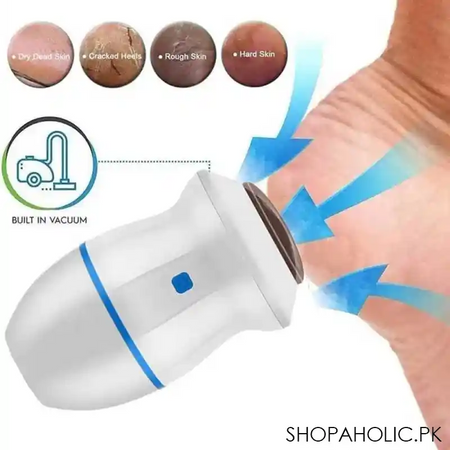 rechargeable find back callus remover with built in vacuum foot grinder machine hard crack cleaning image4