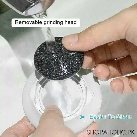 rechargeable find back callus remover with built in vacuum foot grinder machine hard crack cleaning image5