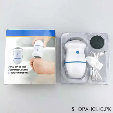 rechargeable find back callus remover with built in vacuum foot grinder machine hard crack cleaning image6