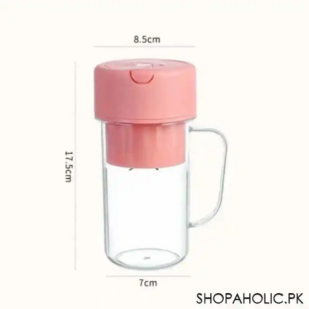 rechargeable mini portable juicer cup with straw for home, travel, outdoor image10