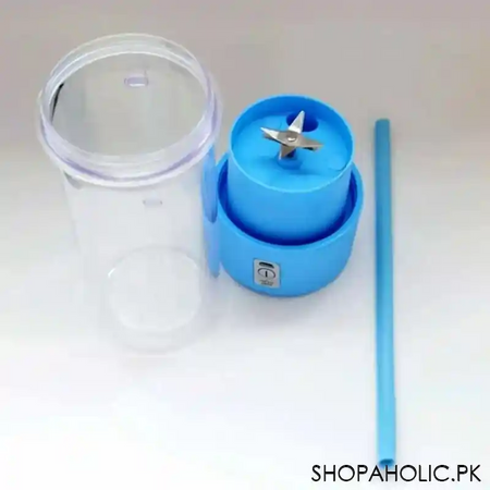 rechargeable mini portable juicer cup with straw for home, travel, outdoor image8
