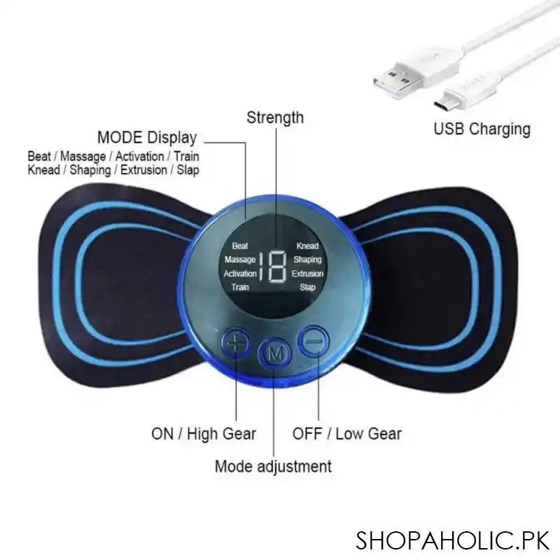 rechargeable portable electric butterfly massager image2