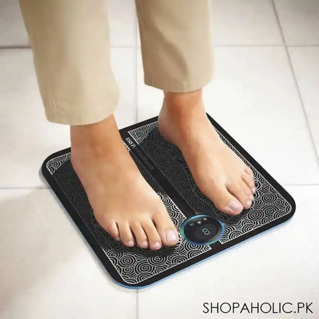 rechargeable portable ems electric foot massage pad feet simulator main image