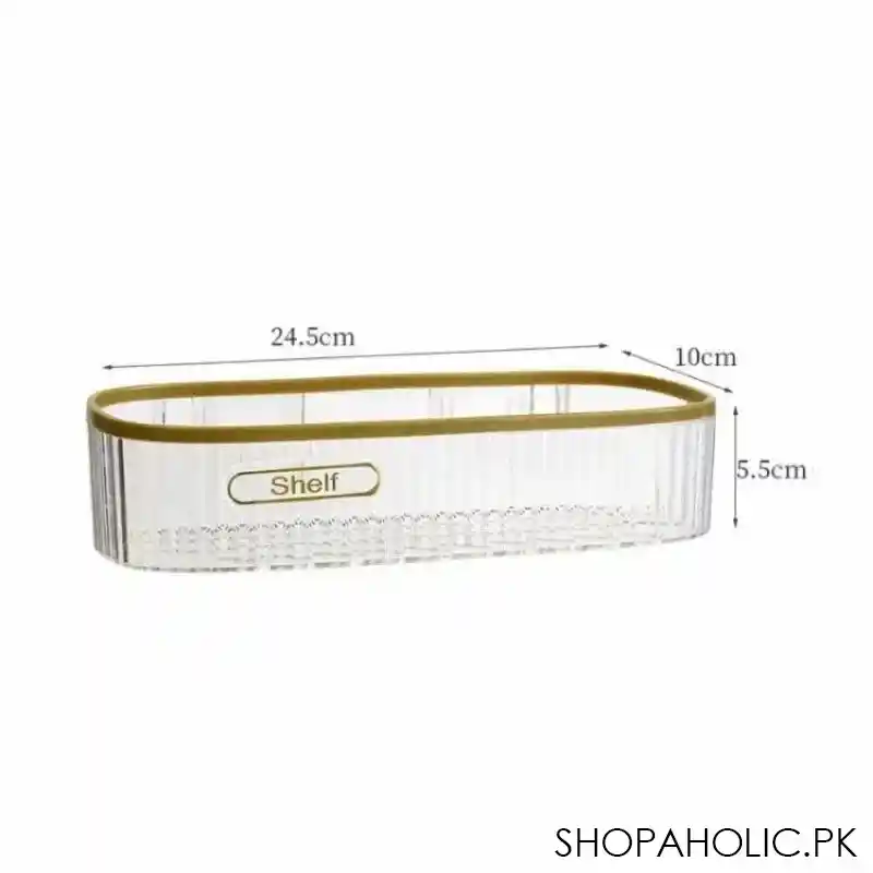 rectangle shaped acrylic bathroom shelf image4