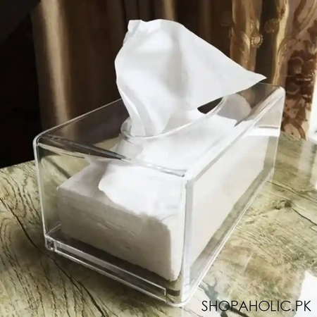 rectangular acrylic tissue box image3