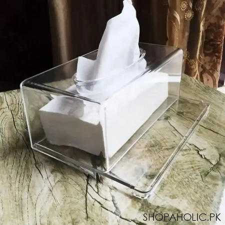 rectangular acrylic tissue box image4