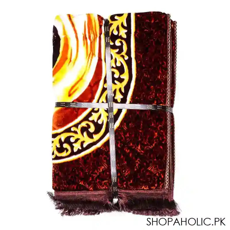 Red N Bed Hajar Al-Aswad Prayer Mat, Hadiya Gift Box, Brown - Image 2