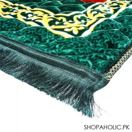 Red N Bed Hajar Al-Aswad Prayer Mat, Hadiya Gift Box, Green - Image 4