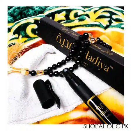 Red N Bed Hajar Al-Aswad Prayer Mat, Hadiya Gift Box, Green - Image 3