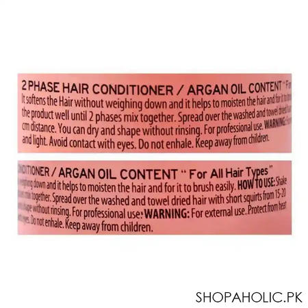 redist argan oil two phase conditioner, 400ml image3