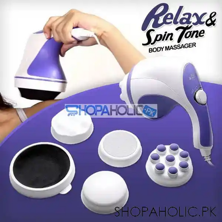 relax & spin tone handheld massager image2