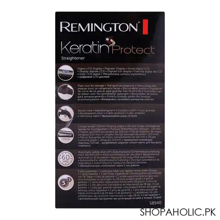 Remington Keratin Protect Hair Straightener S8540 - Image 5