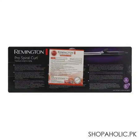 remington pro spiral curl titanium ceramic tong, 19mm, ci5519 image3