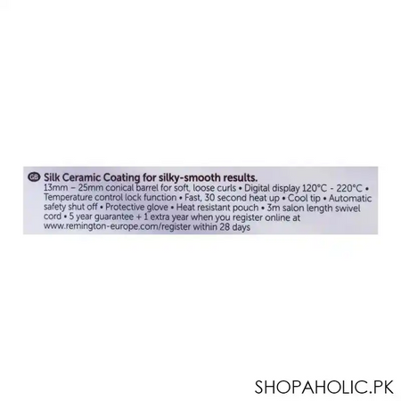 remington silk curling wand hair curler ci 96w1 image4