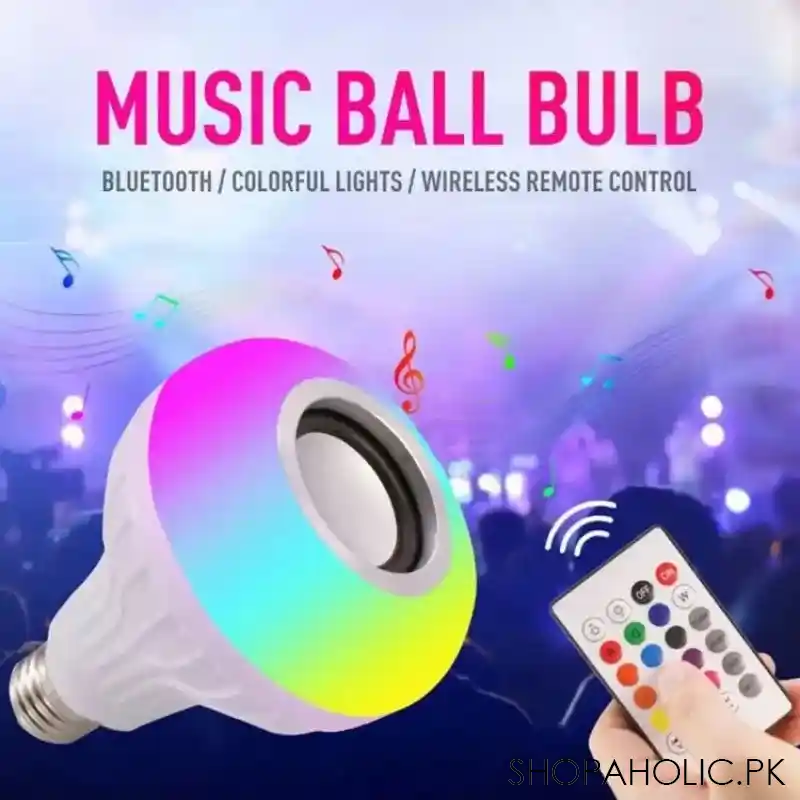 remote control colourful music bulb main image