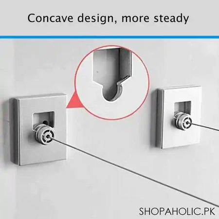 retractable double rope clothesline stainless steel washing line adjustable length 4.2 meter for indoor image5
