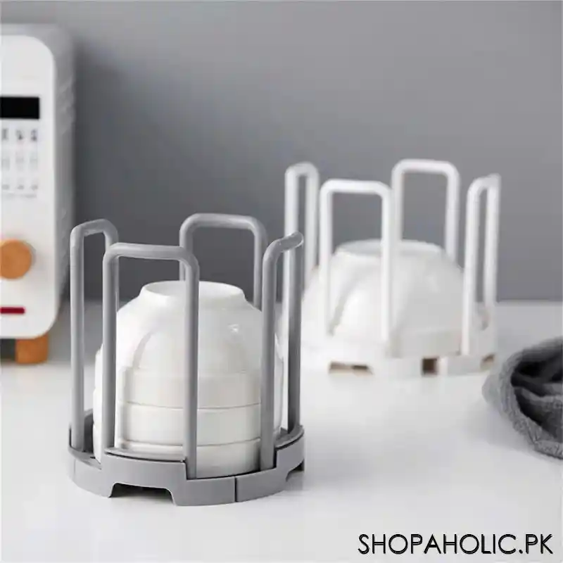 retractable drain storage rack desktop bowl holder image4