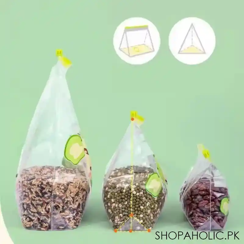 reusable zip lock food grade transparent storage bag image2