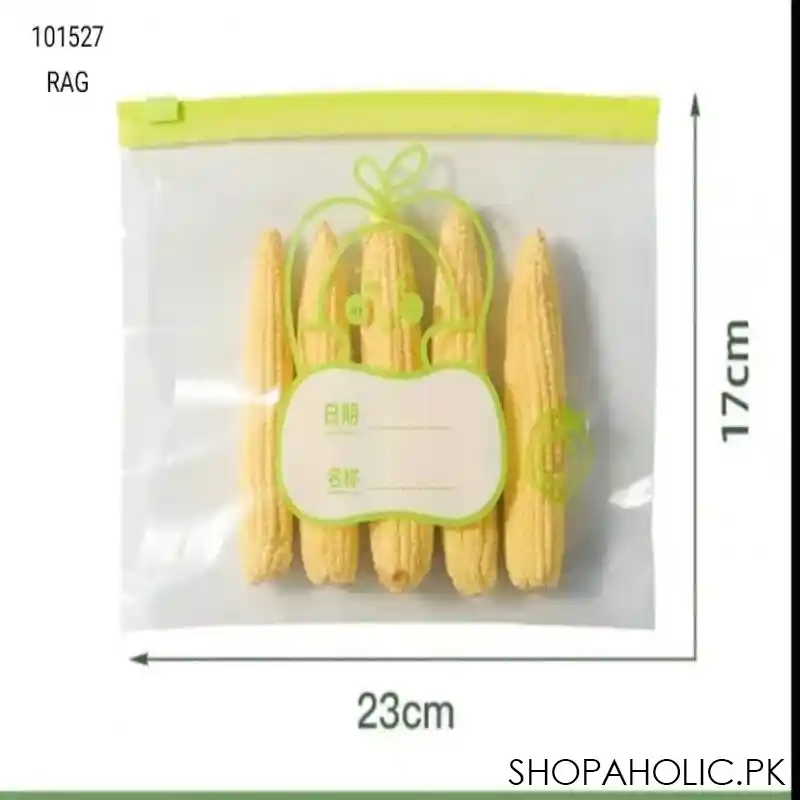 reusable zip lock food grade transparent storage bag image3
