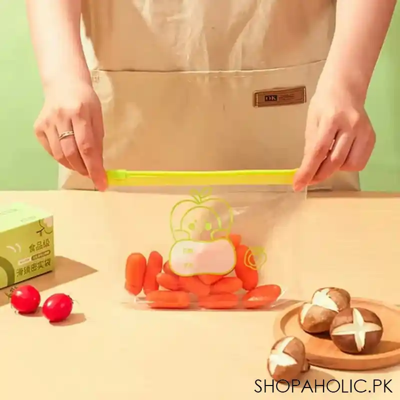 reusable zip lock food grade transparent storage bag image4