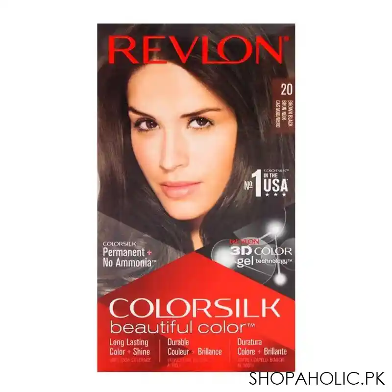 revlon colorsilk brown black hair color 20 main image