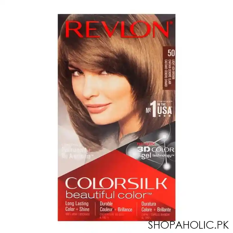 revlon colorsilk light ash brown hair color 50 main image