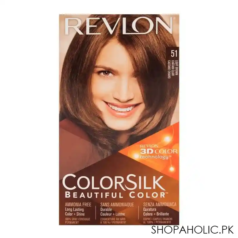 revlon colorsilk light brown hair color 51 main image