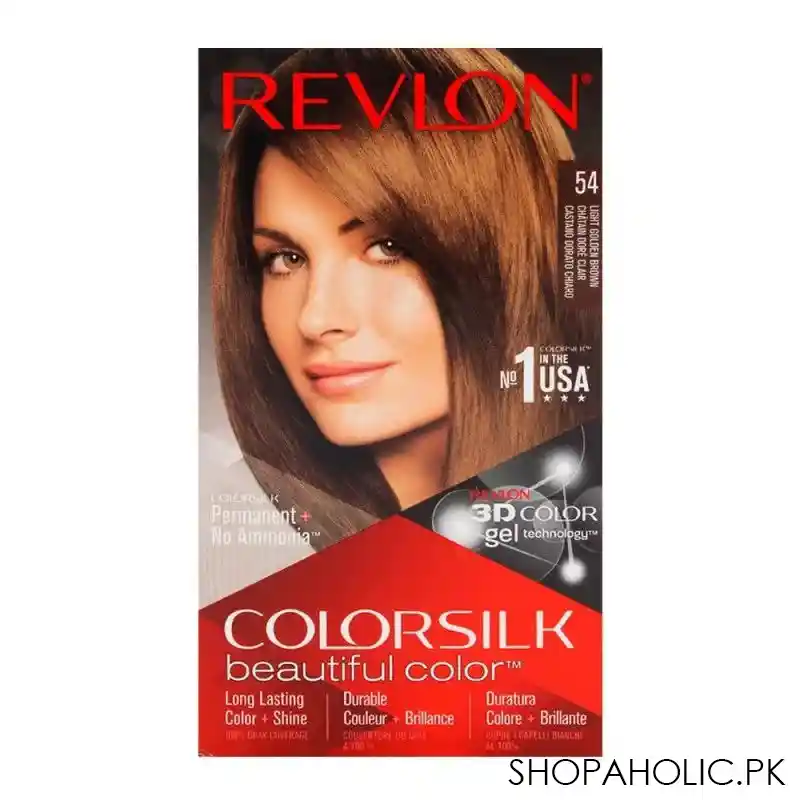 revlon colorsilk light golden brown hair color 54 main image