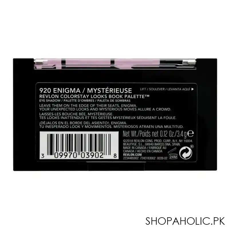 revlon colorstay looks book palette, 920 enigma/mysterieuse image3