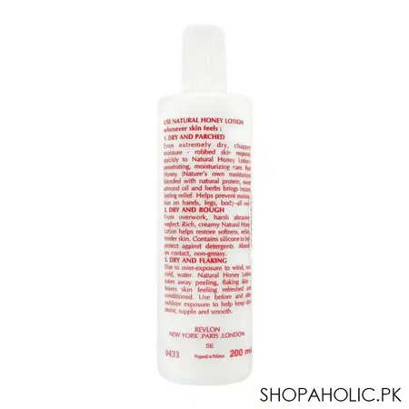 revlon natural honey body and hands conditioning lotion, original formula, 200ml image2