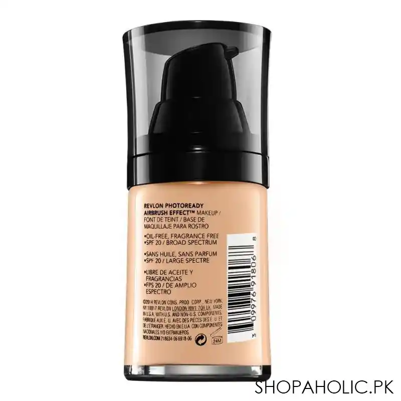 revlon photoready airbrush makeup, 006 medium beige, 30ml image2