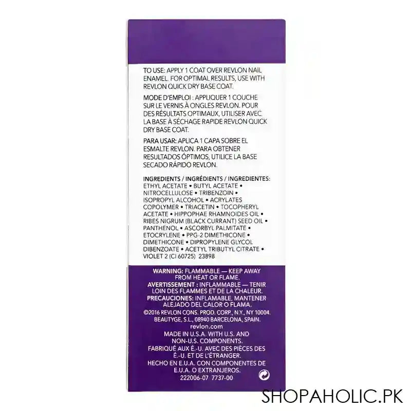 Revlon Quick Dry Top Coat, 210, 14.7ml - Image 4