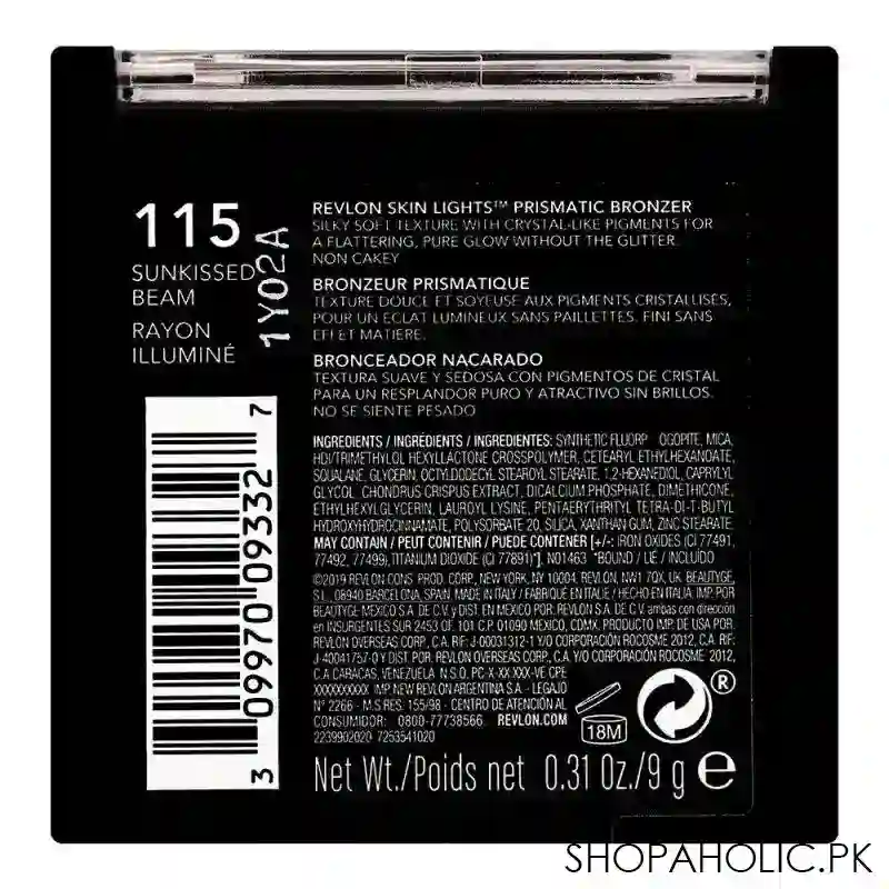 revlon skin lights new prismatic bronzer, 115 sum lossed beam image2