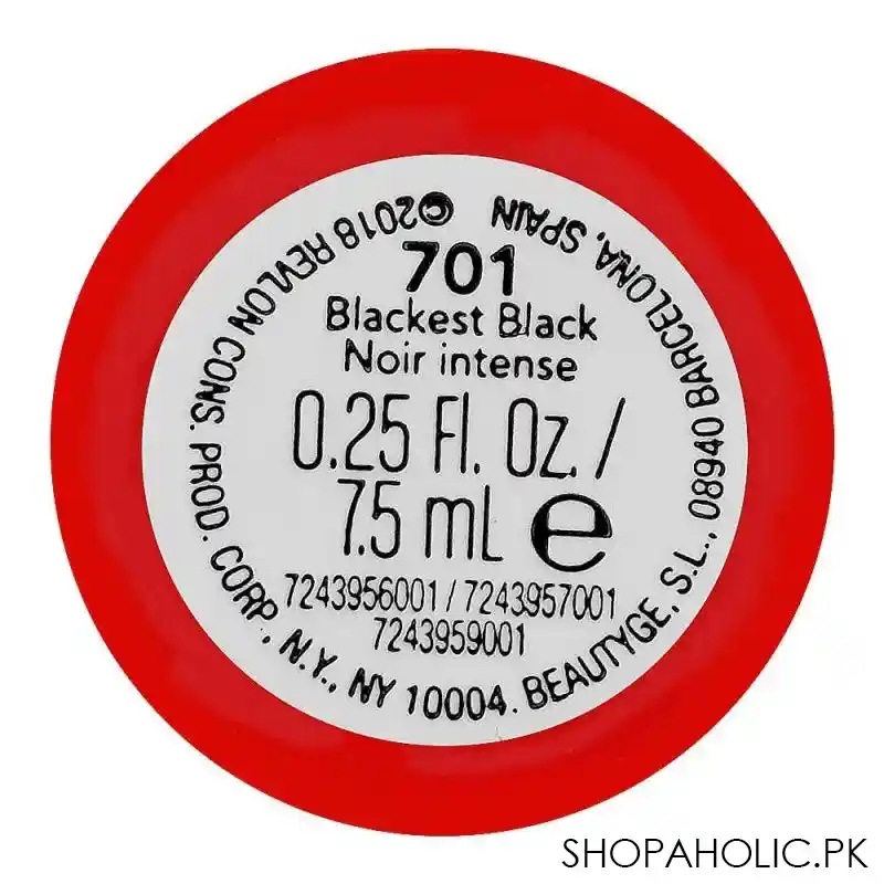 revlon so fierce mascara, 701 blackest black, 7.5ml image4